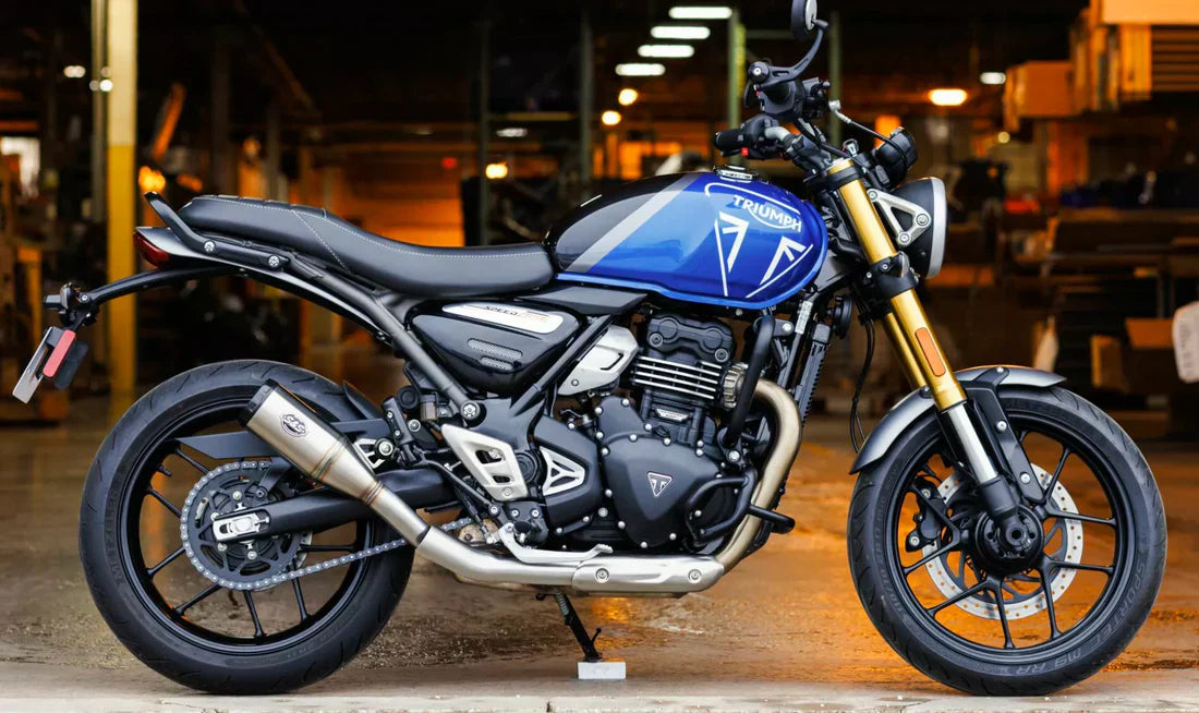 New S&S Muffler for the Triumph Speed/Scrambler 400 2024-25