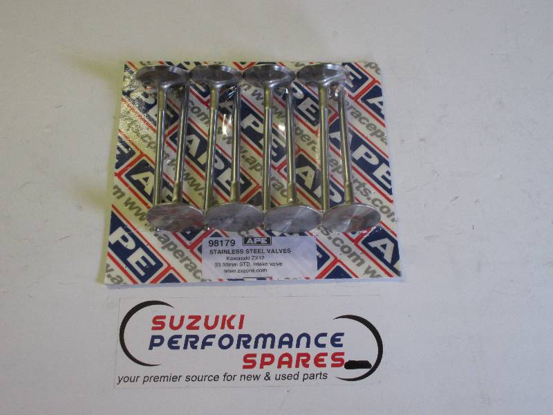 Kawasaki ZX12R Stainless Valve Inconel - APE Std Exhaust Valve