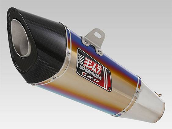 Yoshimura Titanium Blue R-11 Slip On Kit E4/Road LEGAL - Suzuki