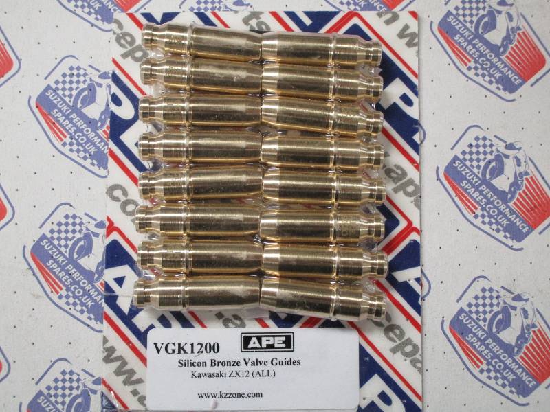 Kawasaki ZX12R APE Valve Guides - Set 16, Bronze ally Performance