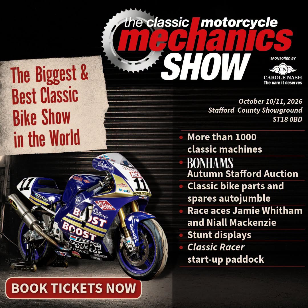 The Classic Motorcycle Mechanics Show - Stafford October 10-11th