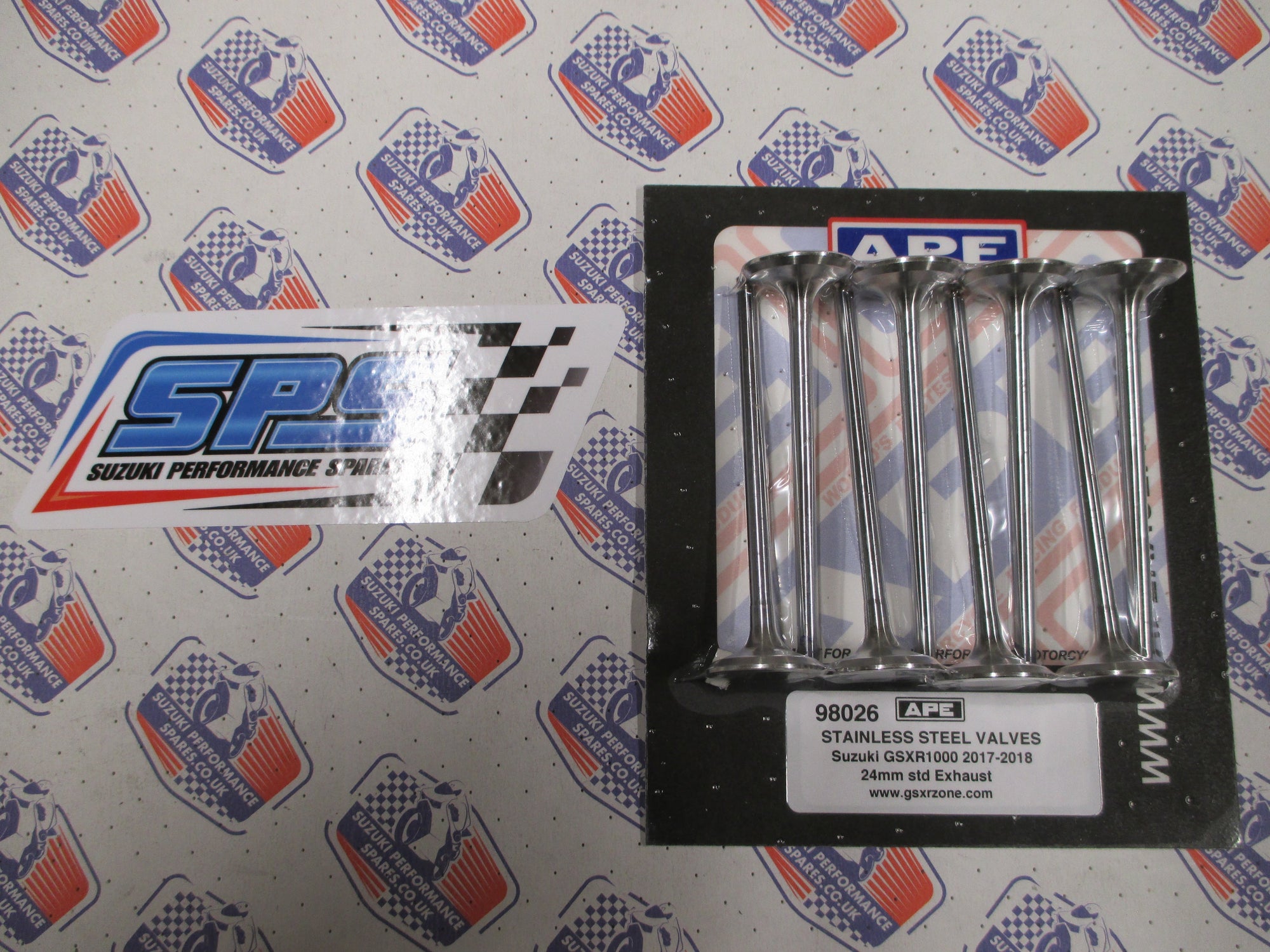 APE Stainless Exhaust Valves for the GSXR1000 L7