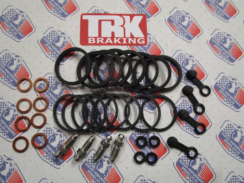 GSXR1100 86-88 Front Caliper Rebuild Kit - Seals,Wiper Seals,Bleed Nipples and Washers.