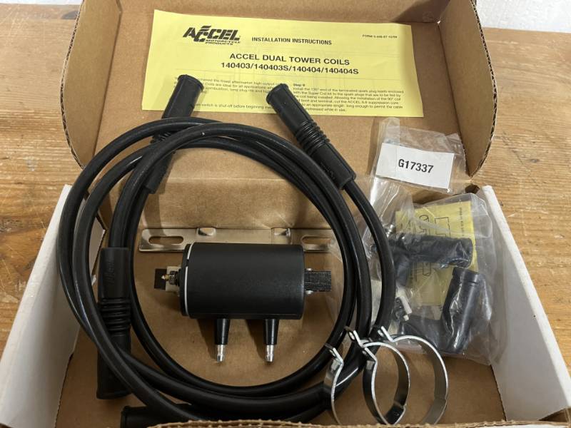 ACCEL Universal Super Coil Kit High-output Coils 0.7 Ohm - for use in 2 Cylinder Motorcycles