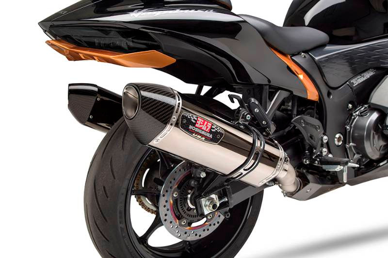 Suzuki GSX1300R Hayabusa 2021-24 Yoshimura R77 Dual Slip-ons - Carbon Silencers with Carbon end Caps