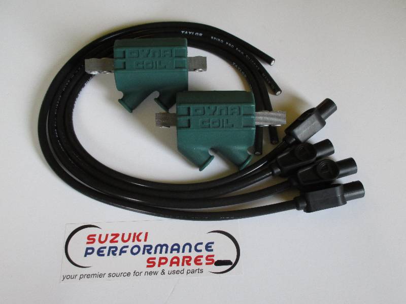 Dyna 3 ohm Coils & Taylor Black Ignition Leads - GS1100G Shaft