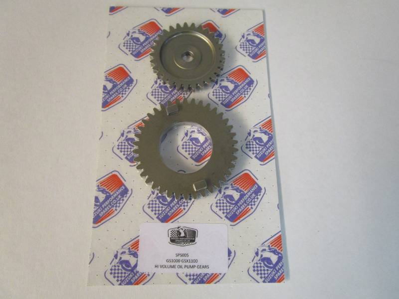 Suzuki GSX1100 Hi Volume Oil Pump Gears - Pair of New Uprated Oil Pump Gears