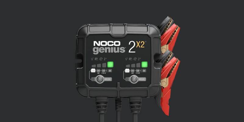 NOCO GenIUS 4A 2-Bank smart battery charger and maintainer - NOCO intelliGent battery charger