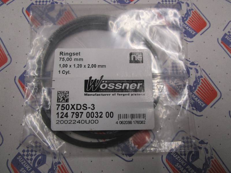 Wossner Piston Rings 750XDS-3 - 75mm Priced per Piston
