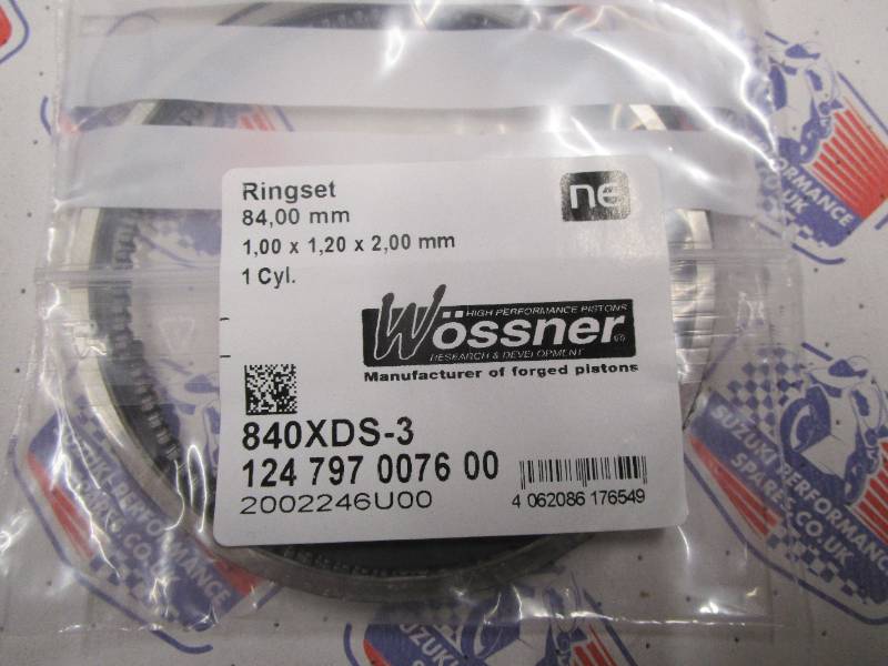 Wossner Piston Rings 840XDS-3 - 84mm Priced per Piston