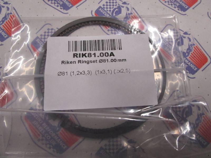 Wossner Piston Rings RIK81.00A - 81mm Priced per Piston