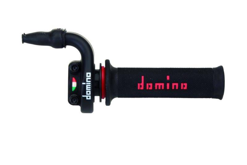 Yamaha YZF R1 1999-2019  Domino KRR-03 Quick Action Throttle, Grips & Cables - With Black/Red Grips