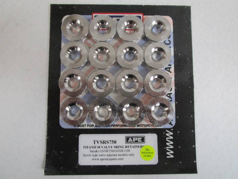 APE Titanium Valve Spring Retainers TVSRS750 - GSXR1100 86 to 90