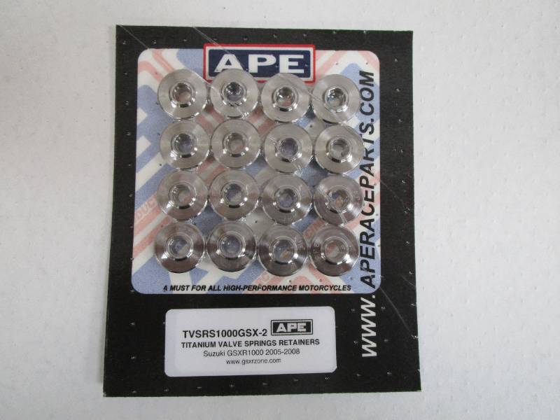 APE Titanium Valve Spring Retainers - GSXR1000 K1 to k8 with APE ValveSprings