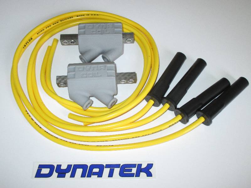 Dyna 2.2 ohm Coils & Taylor YelLow Ignition Leads - YZF750 YZF600