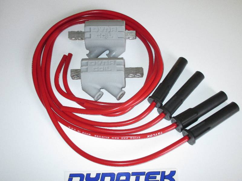 Dyna 2.2 ohm Coils & Taylor Red Ignition Leads - YZF750 YZF600