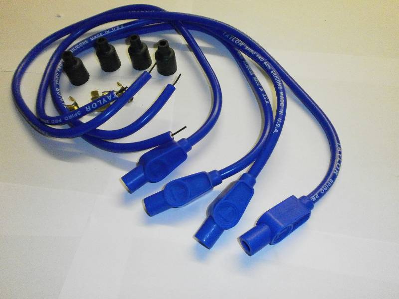 Taylor Blue Ignition Leads & Colour Matched Plug Caps - Suzuki GSX1100 EX ET ESD EZ