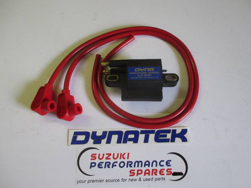 Yamaha RD250/400  Dyna mini Coil & Taylor Leads - .5 ohm Coil and 90 deg Taylors Red