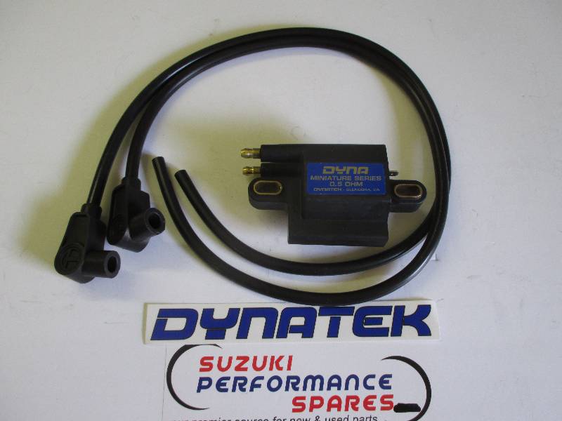 Yamaha TZR250  Dyna mini Coil & Taylor Leads - .5 ohm Coil and 90 deg Taylors Black