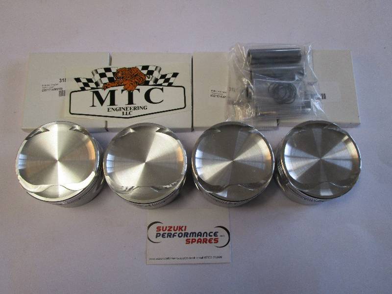 MTC Suzuki GSXR1300 Gen1 Piston Kit - 81mm Turbo 10.50:1 cr Piston Kit