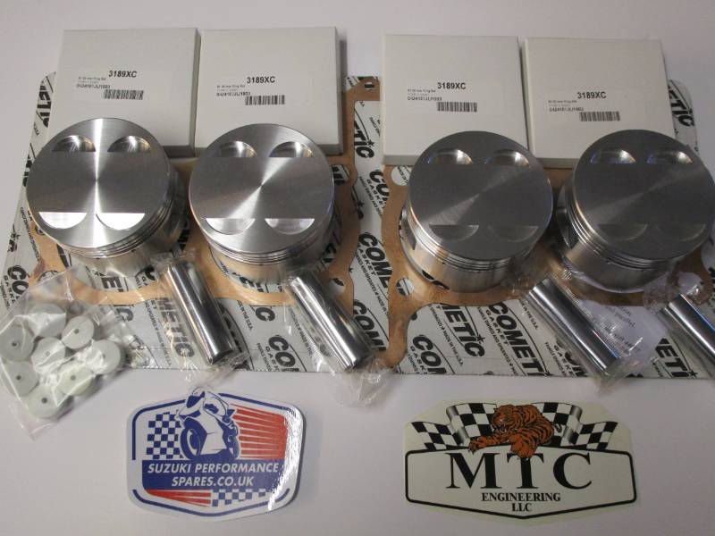 Suzuki GSXR1100 GSF1200 MTC Turbo Piston Kit. - 1186cc 80mm 10.0:1 cr