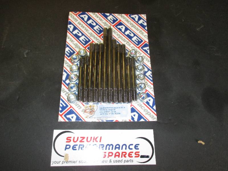 Suzuki GS1000 2v Main Bearing Studs/Nuts - APE HD CrankCase Studs/Nuts