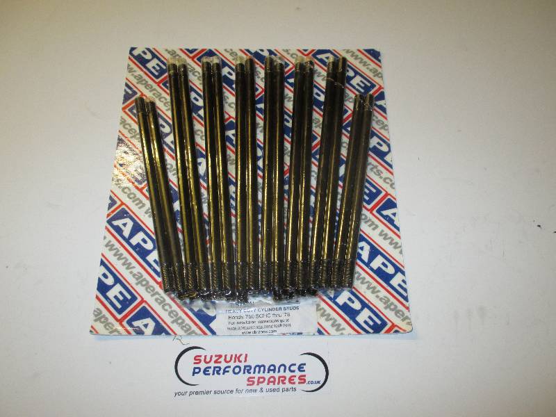Honda CB750 SOHC Heavy Duty Cylinder Studs - APE Chrome Moly Cylinder Studs CS750H