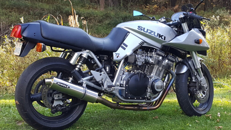 Suzuki GSX1100SZ Katana Hindle Exhaust System - Full System with 14" Round Silencer