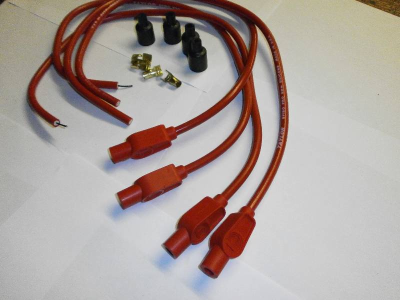 Taylor Blue Ignition Leads & Colour Matched Plug Caps - Suzuki GS550 GS650