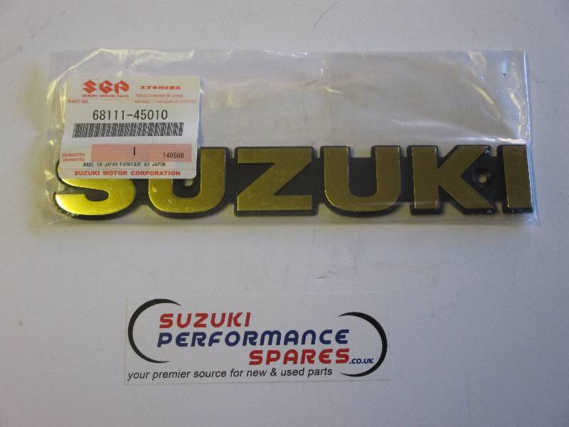 Suzuki GS550 GS750 Tank Badge - Genuine gold Tank Emblem