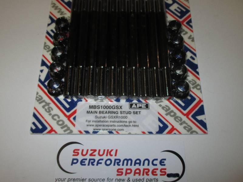 Suzuki GSXR1000 Main Bearing Studs/Nuts - APE MBS1000GSX