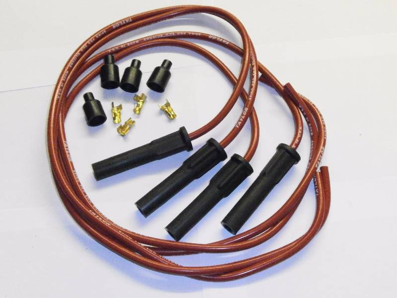 Suzuki GSXR750 92-95 Dyna Mini Coils, Red Taylors - DC1-2 Coils & long cap Taylor Leads