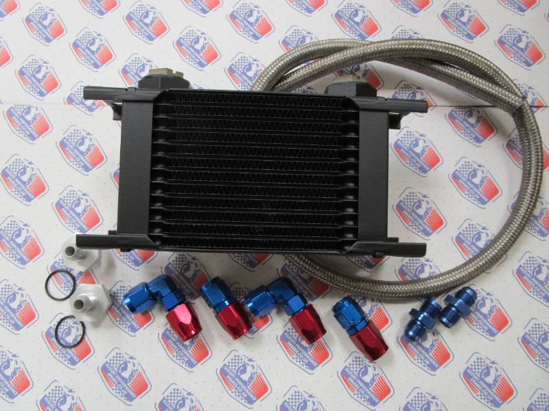 Performance Oil Cooler Kit. GSX1100 80 to 86 - 13 row earls cooler c/w fittings and hose