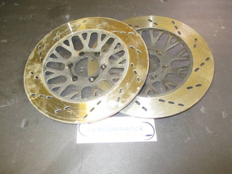 Suzuki GSX1100 Katana Front Discs - vgc Pair Slotted Discs