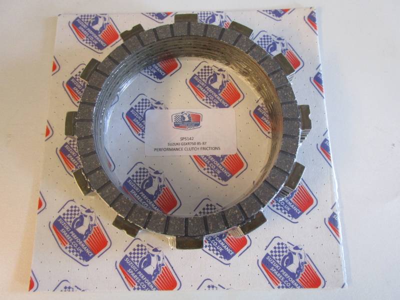Suzuki GSXR750 F G H  SPS HD Friction Plates - Set 8 frictions.GSXR750 85 to 87