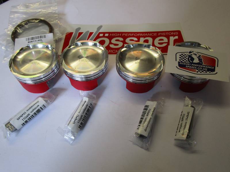 Suzuki GSXR1000 K1-K8 Turbo Kit Pistons - 73.4 mm 10:1 cr Wossner Pistons