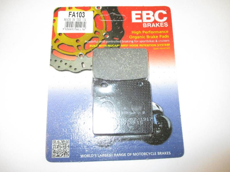 GSX1100 EFE EG etc Rear Disc Pads - FA103 EBC Rear pads
