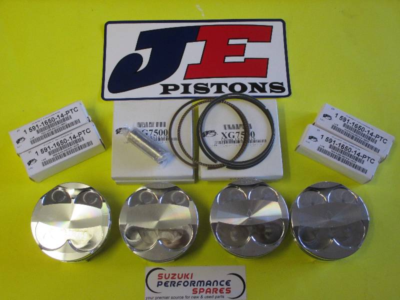 Suzuki GSXR1000 K1-K8 75mm JE Pistons - 13.5;1 CR FSR Piston Kit