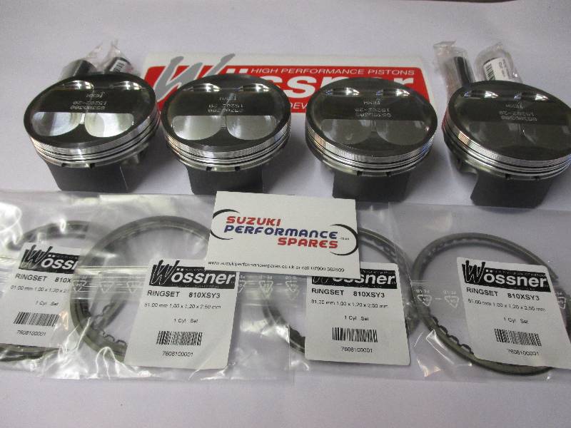 Suzuki GSXR1100 80mm Big Bore Pistons - 1186cc 82mm 11.0:1 cr
