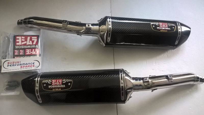 Yoshimura R77 Slip Ons Carbon - Suzuki GSXR1300 Hayabusa 08 to 16