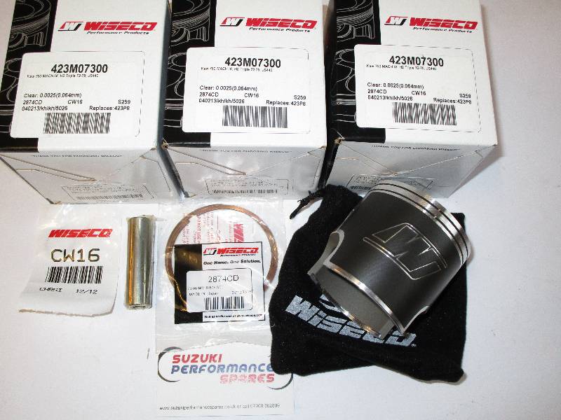 Wiseco Forged Pistons Kawasaki H2 - 73.0 mm 2mm Oversize.Set 3
