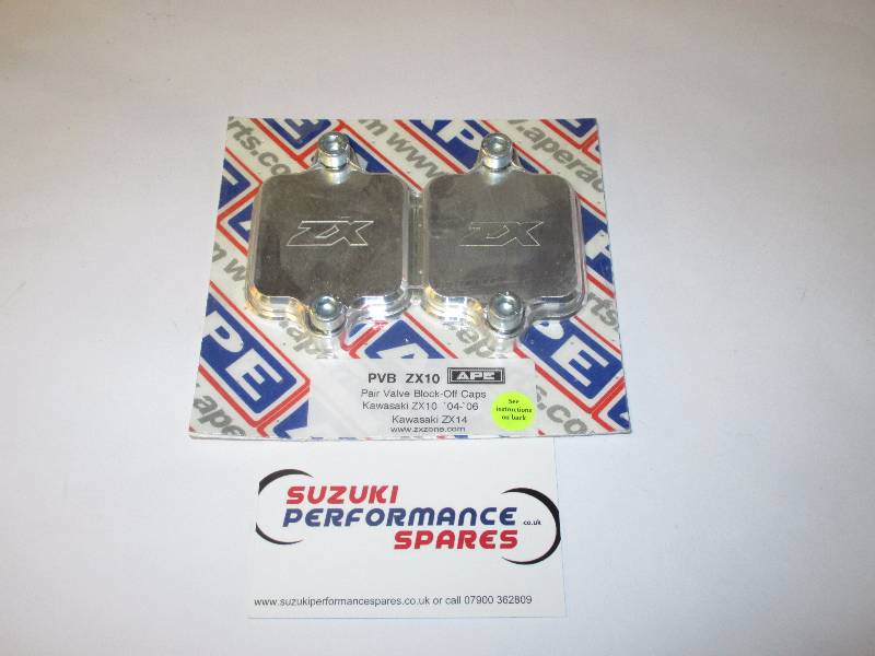 Kawasaki ZX14R APE Billet Pair Valve Covers - ZX14R Block Off Plates