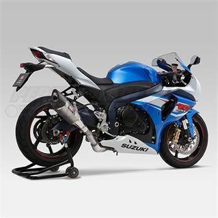Suzuki GSXR 1000 (12-16) Yoshimura Titanium R-11 Slip On With Carbon Single-Exit Coned End Cap Road-LEGAL - Suzuki GSXR 1000 (12-16)