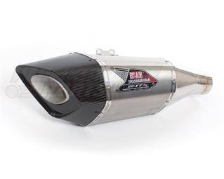 Suzuki GSXR 1000 (2017-2020) Yoshimura Stainless R-11sq Slip On With Carbon Single-Exit Coned End Cap  - Suzuki GSXR 1000 2017-2020