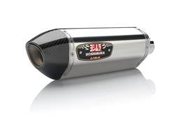 Suzuki GSX1300R Hayabusa (08-) Yoshimura Stainless R-77 Slip-Ons (Pair) Carbon End Cap Race (Removable Baffle) - Suzuki GSX1300R (08-)
