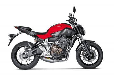Yamaha XSR 700 (2016-) Akrapovic Stainless 2-1 System Titanium Silencer (Road Legal) With Removable Baffle - Yamaha XSR 700 (2016-)