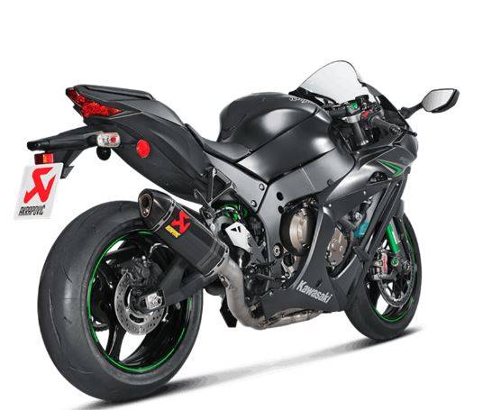 Kawasaki ZX-10R (2016-) Akrapovic Stainless Racing Line 4-2-1 Complete System Carbon Silencer (Race) With Removable Baffle - Kawasaki ZX-10R (2016-)