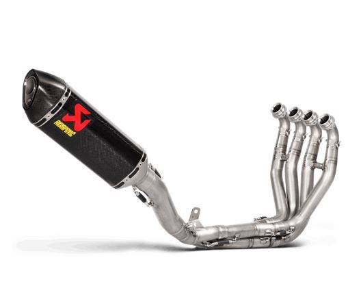 Kawasaki ZX-10R (2016-) Akrapovic Stainless Racing Line 4-2-1 Complete System Carbon Silencer (Race) With Removable Baffle - Kawasaki ZX-10R (2016-)