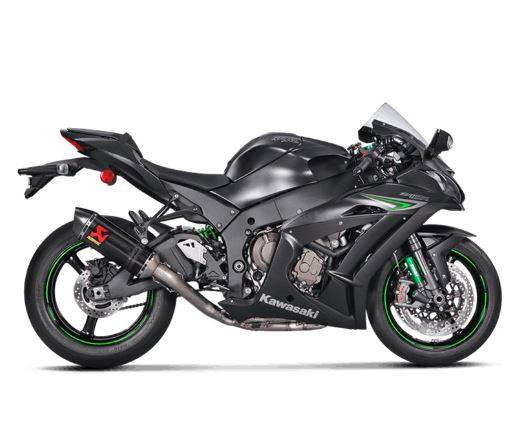 Kawasaki ZX-10R (2016-) Akrapovic Titanium Evolution 4-2-1 Complete System Carbon Silencer (Race) With Removable Baffle - Kawasaki ZX-10R (2016-)