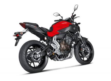 Yamaha TRacer 700 (2016-) Akrapovic Complete 2-1 Race System - Hexagonal Carbon Silencer (Race) With Removable Baffle - Yamaha TRacer 700 (2016-)
